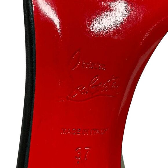 Christian Louboutin Athena Alta 100 Python Snake Heel T-Strap Sandals Size 37 - Picture 10 of 10